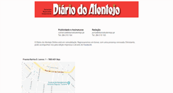 Desktop Screenshot of diariodoalentejo.pt