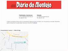 Tablet Screenshot of diariodoalentejo.pt